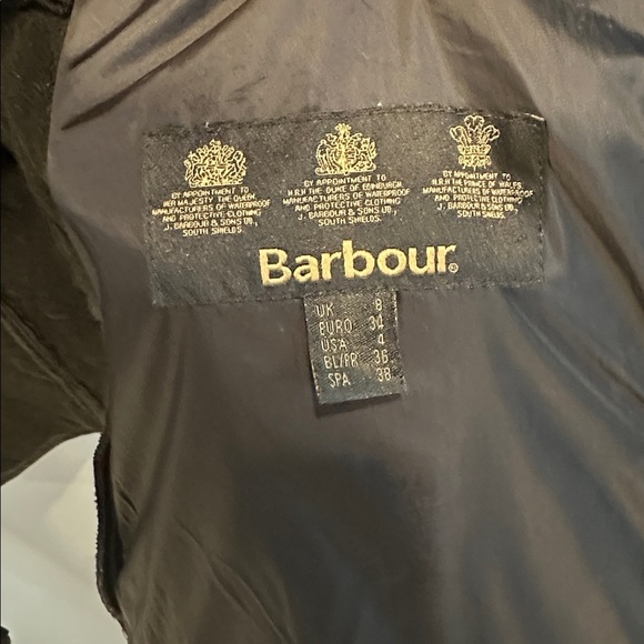 Barbour Cavalry Polarquilt Jacket Size 4 Black - Picture 5 of 8